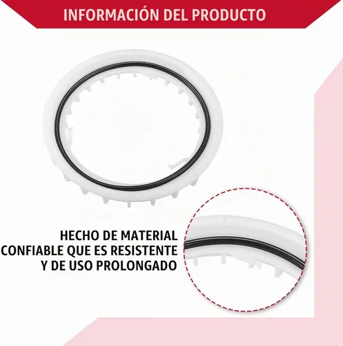 Vista 6 de No.7714448020 Retenedor de anillo de bloqueo de bomba de combustible con anillo de sello para Toyota Highlander 2004-2010 1 Set Blanco