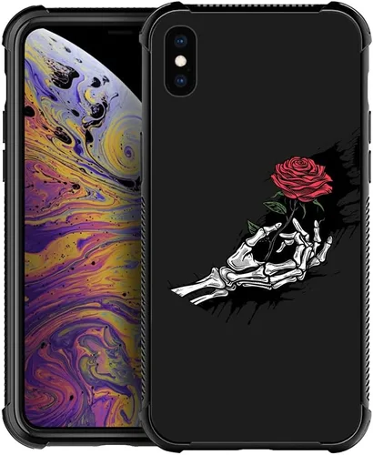 Vista 9 de Funda para iPhone Xs Max, de cristal templado 9H para iPhone Xs Max, diseño a prueba de golpes, antirrayones, para Apple iPhone Xs Max de 6.5
