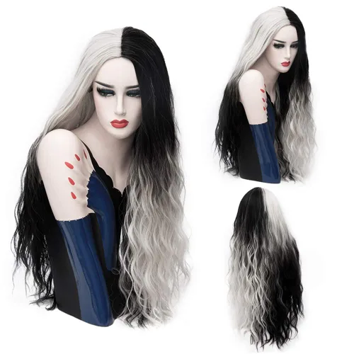 Vista 7 de Mildiso - Pelucas de cabello largo ondulado, bonitas, elegantes, sintéticas, resistentes al calor, 26 pulgadas, A04Z, para mujer, fiestas, cosplay