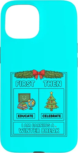 Vista 6 de Literary Teacher First Then Educate Celebrate I Am Earning Case for iPhone 17