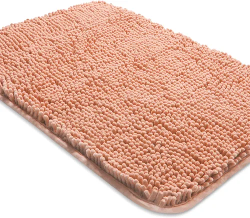 Vista 14 de Yeaban Alfombra de pasillo de baño de 24 x 72 pulgadas, antideslizante, alfombra de baño larga de felpilla gruesa, absorbente y lavable, alfombra