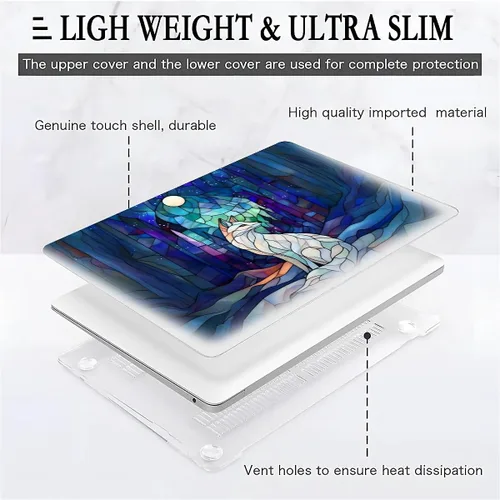 Vista 20 de Funda para computadora MacBook Pro de 13 pulgadas, modelo A1425/A1502, modelo A1425/A1502, diseño de primera calidad, funda rígida para laptop 3D 3D