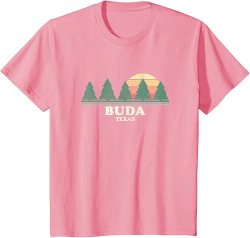 Vista 12 de Buda TX Vintage Throwback Tee Retro 70s Design T-Shirt