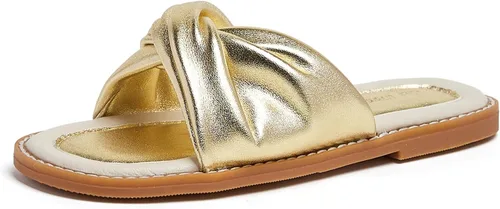 Vista 34 de THEE BRON Lindas pantuflas para niñas, sandalias elegantes para niños pequeños y niños