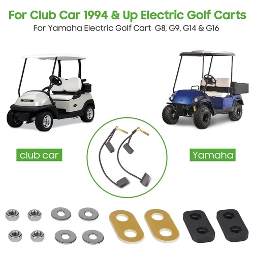 Vista 3 de 10L0L Kit de cepillo de motor de carrito de golf para Yamaha G8 G9 G14 G16 y Club Car Electric 1994 en adelante y, carrito de golf eléctrico GE, kit