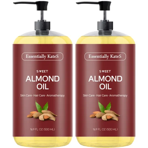 Vista 10 de Aceite de almendras Essentially KateS 16.9 fl oz - 100% puro y natural y prensado en frío