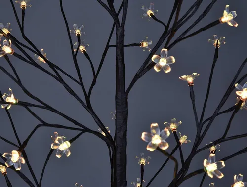 Vista 5 de Lightshare Árbol iluminado de flor de cerezo de 5 pies, RGB con control remoto, 16 modos de cambio