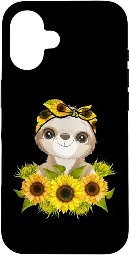 Vista 32 de Sunflower Garden Sloth Gardening Case for iPhone 17