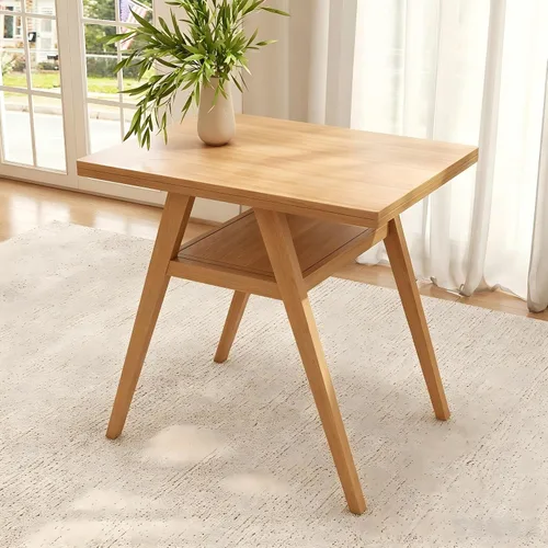Vista 12 de PADMA HOUSE Mesa de comedor tradicional de madera maciza para 6, 59 pulgadas de largo, mesa rectangular de madera con patas curvas, escritorio