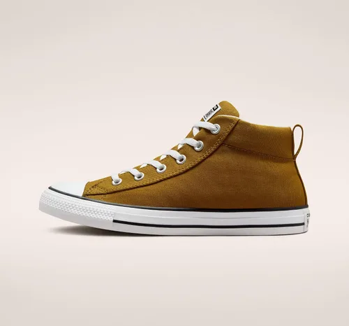 Vista 3 de Converse Chuck Taylor All Star Street Mid Lona unisex color trigo oscuroblanconegro