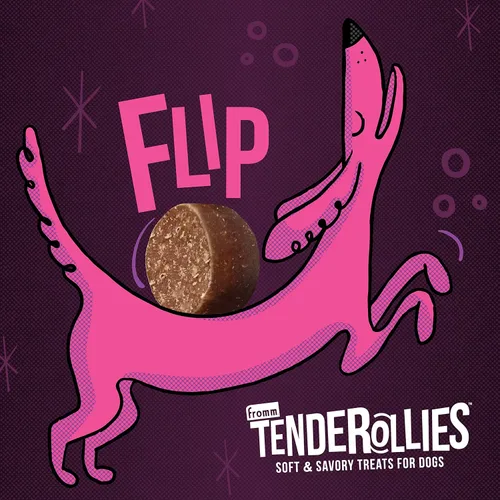 Vista 8 de Fromm Tenderollies Bac'n Chedd-a-Rollie - Golosinas para perros, suaves y saladas, receta de tocino, 8 onzas