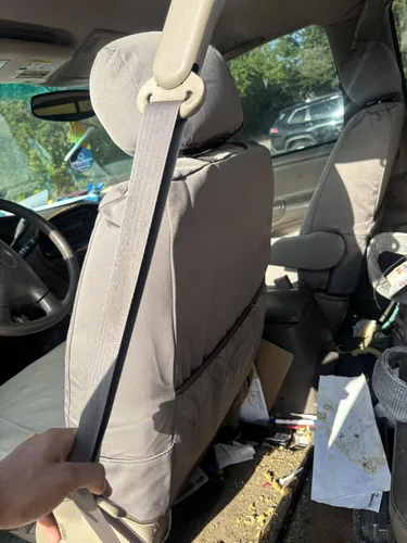 Vista 3 de Durafit Seat Covers Compatible con Tundra LTD Access 2000-2004 o asientos delanteros de cabina doble con controles eléctricos, sarga gris pardo