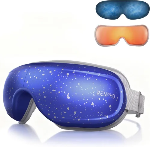 Vista 13 de RENPHO - Masajeador de ojos con control de voz de calor y enfriamiento, regalos de cumpleaños para mujeres y hombres, HSA elegible para FSA, máscara