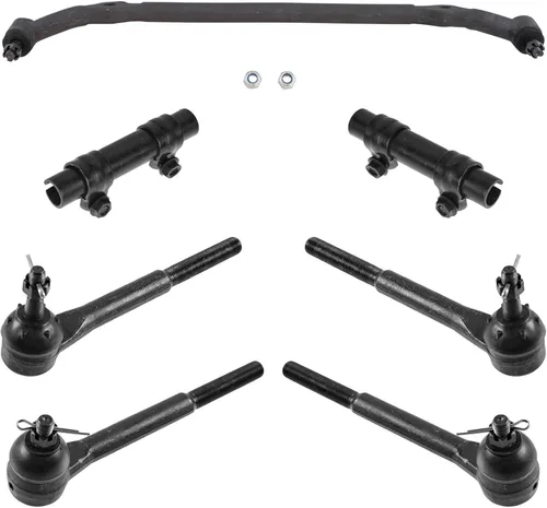Vista 98 de TRQ Kit de dirección delantera con barra de acoplamiento de fuelle de piñón y cremallera compatible con Toyota Echo 2000-2005
