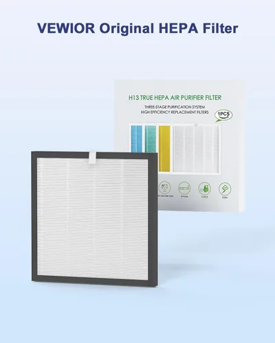 Vista 3 de VEWIOR Filtro de repuesto True HEPA, purificador de aire compatible con A3, filtro HEPA verdadero H13 para filtro de aire A3 Filtro-2PCS