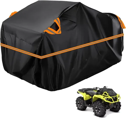 Vista 208 de Cubierta para ATV impermeable compatible con Arctic Cat H1 EFI TRV Cruiser 4x4 2011, cubierta de 210D para vehículos de 4 ruedas, cubierta para quad