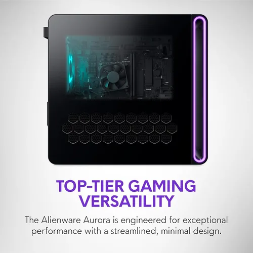 Vista 6 de Alienware Escritorio para juegos, RTX 5060 Ti, Intel Ultra7 265F