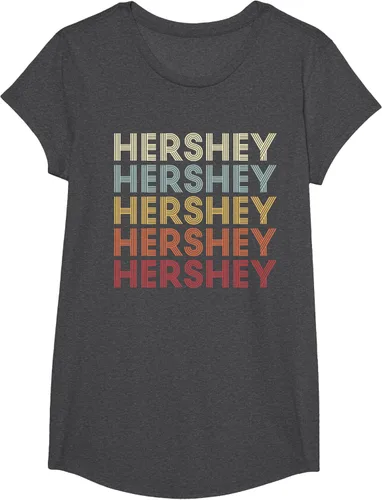 Vista 28 de Hershey Pennsylvania Hershey PA Retro Camiseta de texto vintage, Azul