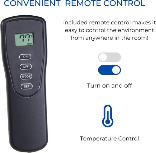 Vista 4 de Duluth Forge DLS-30R-2 Juego de troncos de chimenea sin ventilación de combustible dual con control remoto, uso con gas natural o propano líquido