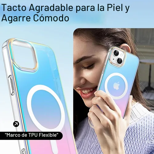 Vista 7 de JETech Funda magnética para iPhone 14, iridiscente