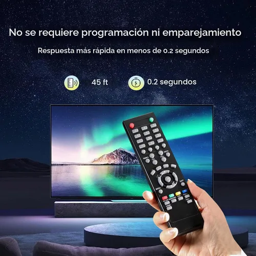 Vista 3 de 84504503B01 Control remoto universal para TV apto para casi todos los televisores Seiki SC552GS