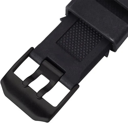 Vista 4 de Correa de reloj de goma de 0.906in para las series Luminox 3050 8800 y 3950 con cierre de doble punta negro