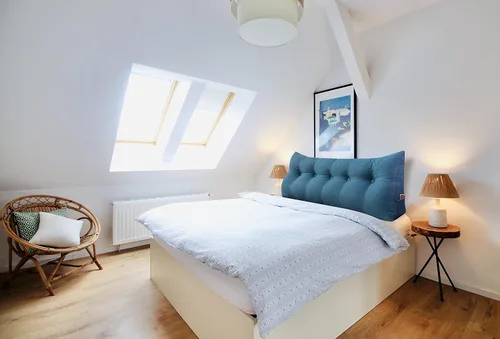 Vista 7 de Almohada WOWMAX grande de apoyo con forma triangular, almohada con forma de cuña para respaldo o lectura, cabecero para el día de la Madre