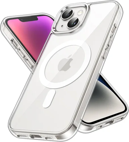 Vista 11 de JETech - Carcasa magnética para iPhone 14, color negro Compatible con MagSafe, funda protectora a prueba de golpes, resistente a los arañazos