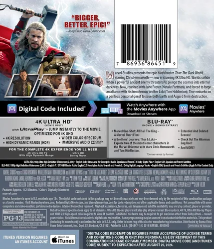 Vista 2 de Thor The Dark World (Feature) 4K UHD