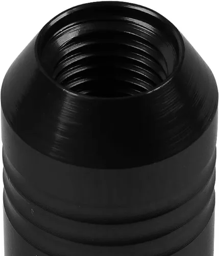 Vista 4 de J2 Engineering 7075 Aluminio Negro M12 x 1.5 20 piezas L: 2.362 in Tuerca de extremo abierto con adaptador de enchufe
