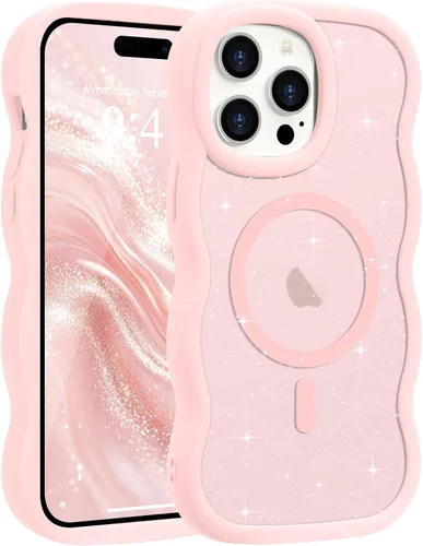 Vista 57 de Pepmune - Funda para iPhone 12 Pro Max con marco ondulado y estructura rígida, color mate claro, cubierta trasera unisex, compatible con Magsafe