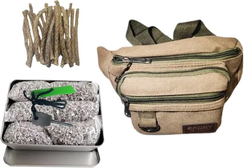 Vista 14 de Kit de iniciación de fuego con magnesio y varilla ferro – Equipo de supervivencia de emergencia con 12 bolsas de magnesio 99% puro + Bolsa