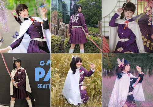 Vista 3 de C-ZOFEK Disfraz de cosplay para mujer con cuerda blanca y cinturón para fiesta de Halloween