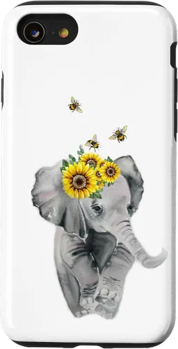 Vista 18 de Elephant Bumble bee - Sunflower Animal Lover Honey Bees Case for iPhone 17