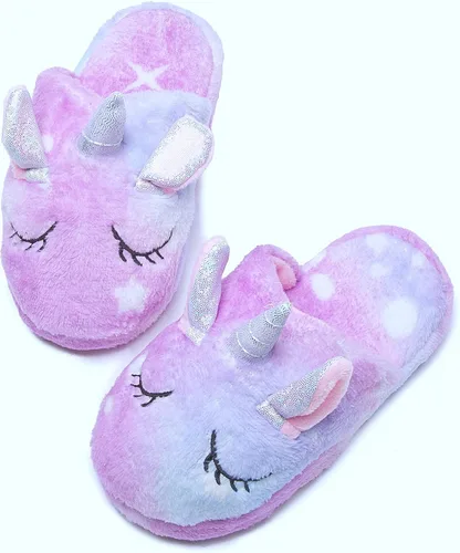 Vista 3 de Bata suave con capucha de unicornio con diadema y vendas para niñas