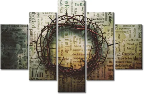 Vista 49 de TUMOVO Decoración de pared de iglesia cristiana de 3 paneles, imágenes de la resurrección de Jesús para sala de estar, dormitorio, cocina