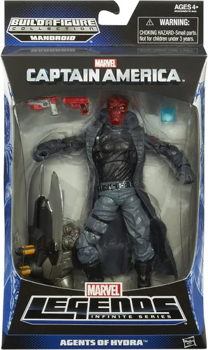 Vista 2 de Figura de Captain America Marvel Legends Agents of Hydra, calavera roja, 6 pulgadas