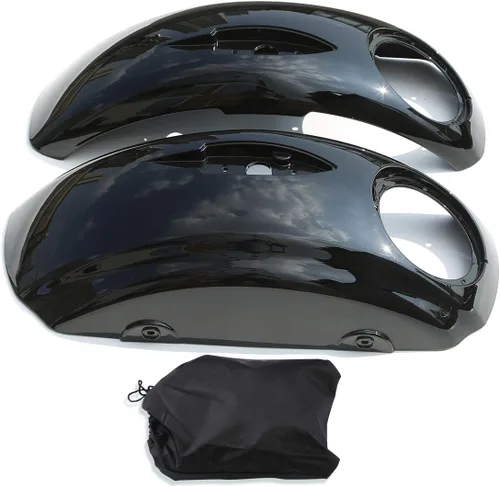 Vista 17 de TCT-MOTORPARTS Alforjas duras para Indian Chieftain Dark Horse Limited 2019-2023 gris acero