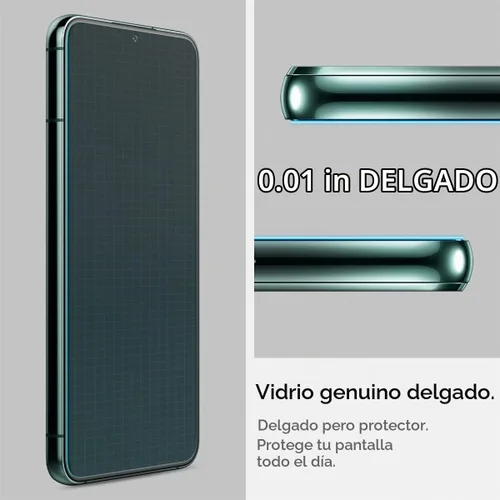 Vista 8 de Spigen GlasTR EZ FIT - Protector de pantalla de vidrio templado para Galaxy S22 Plus