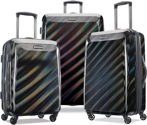 Vista 7 de AMERICAN TOURISTER Moonlight Hardside - Equipaje expandible con ruedas giratorias, Negro iridiscente.), 92504-8436