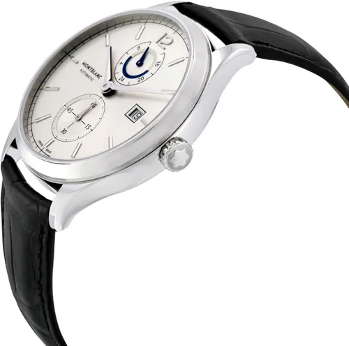 Vista 2 de Montblanc Heritage Chronometrie 112540 - Reloj automático para hombre con esfera plateada, Plateado