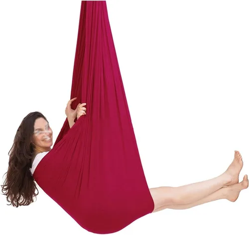 Vista 17 de Columpio sensorial para interiores con autismo y terapia para niños, hamaca colgante para niños y adolescentes con TDAH autista y Asperger