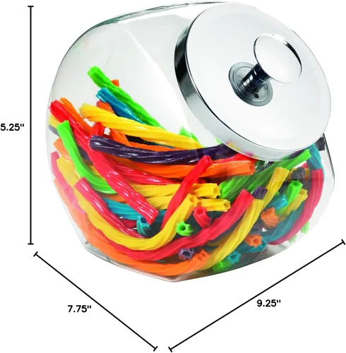 Vista 3 de Anchor Hocking Penny frasco para cereal, dulces, gomitas, etc., de 1 galón, Casual, Transparente