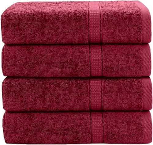 Vista 34 de GOLD TEXTILES Juego de 24 toallas de baño negras de alta absorción, multiusos, secado rápido, para piscina, gimnasio, hotel, spa