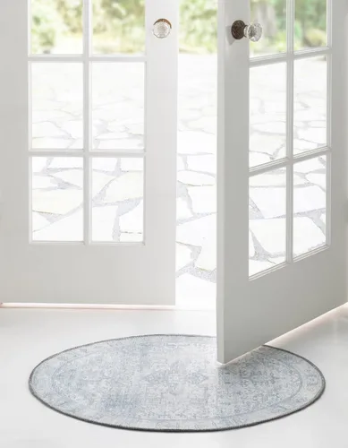 Vista 38 de Unique Loom Timeless Collection - Alfombra de área - Peter (2' x 3' 1" ovalada, beige/marfil)