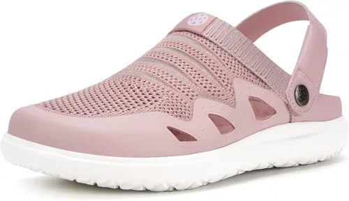 Vista 11 de Zuecos de jardín para hombre y mujer, sandalias transpirables para caminar ortopédicas de verano con suela de fascitis plantar