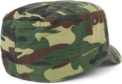 Vista 3 de Gorra de algodón ligero Ripstop ajustada estilo militar