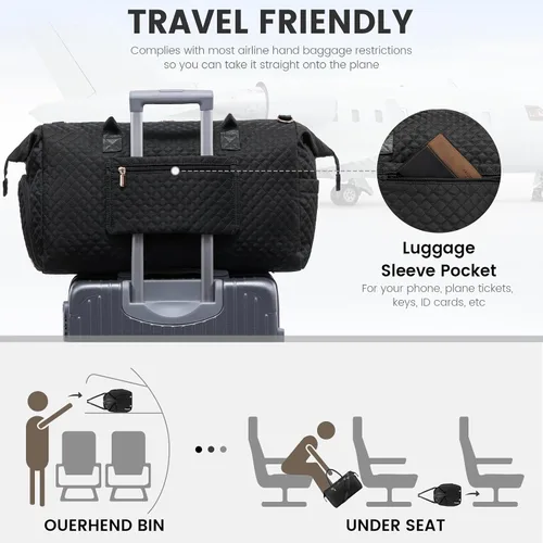 Vista 4 de LOVEVOOK Bolsa Weekender para mujer