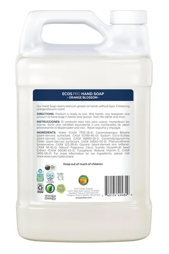 Vista 8 de ECOS PRO - Recambio de jabón de manos Hipoalergénico Fórmula fácilmente biodegradable Con vitamina E y antioxidantes Fabricado