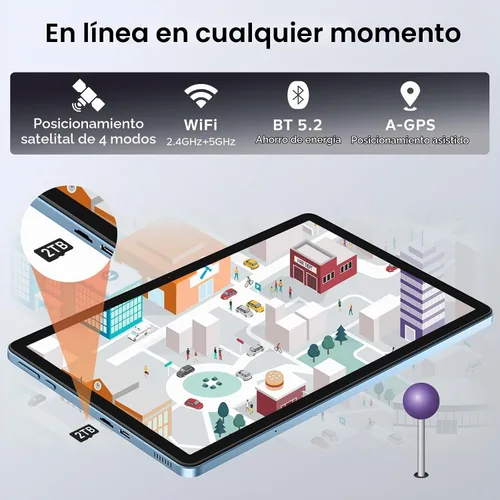 Vista 6 de Tablet Android 16 de 11 pulgadas con teclado, 24 GB de RAM + 256 GB de ROM (expansión de 2 TB), T7250 Octa-Core, pantalla IPS FHD de 1920 x 1200
